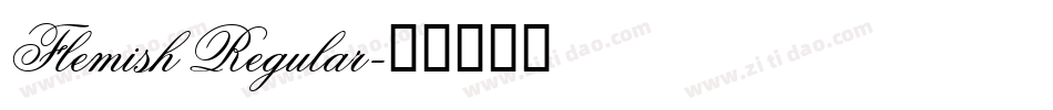 Flemish Regular字体转换
